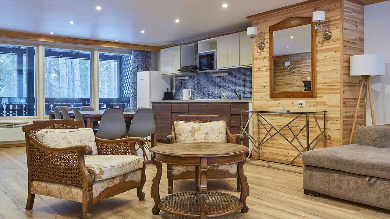 Шале с 3 спальнями с видом на лес