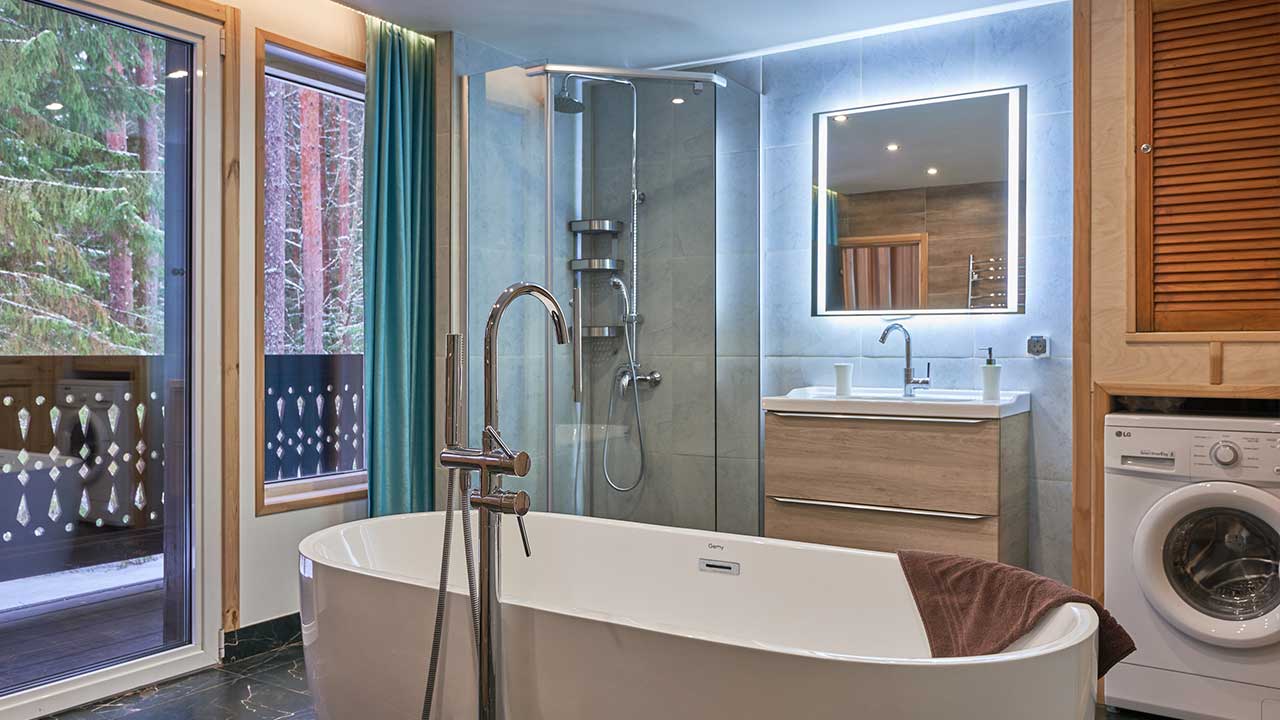 Шале с 2 спальнями с видом на лес