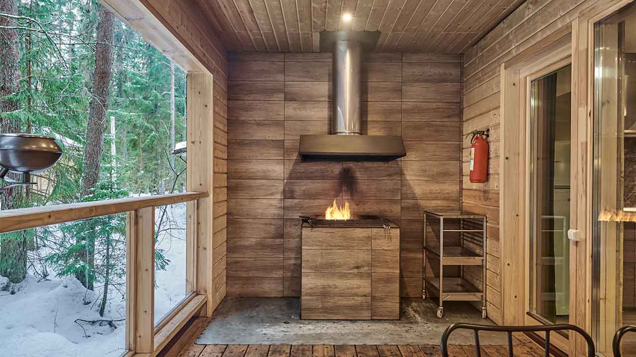 Вилла-студия с видом на лес