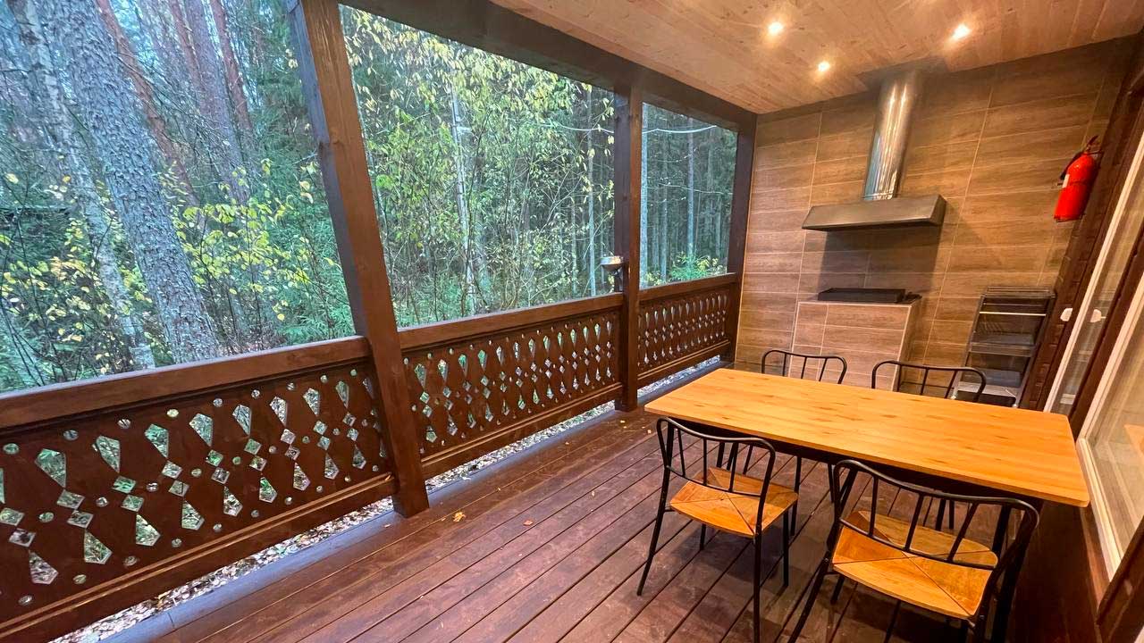 Шале с 1 спальней с видом на лес